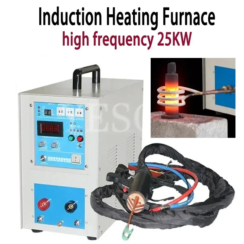 

25KW 30-100KHz High Frequency Induction Heater Furnace Induction Heater Silver Gold Melting Furnace with CE 0.2MPA ZVS 380V