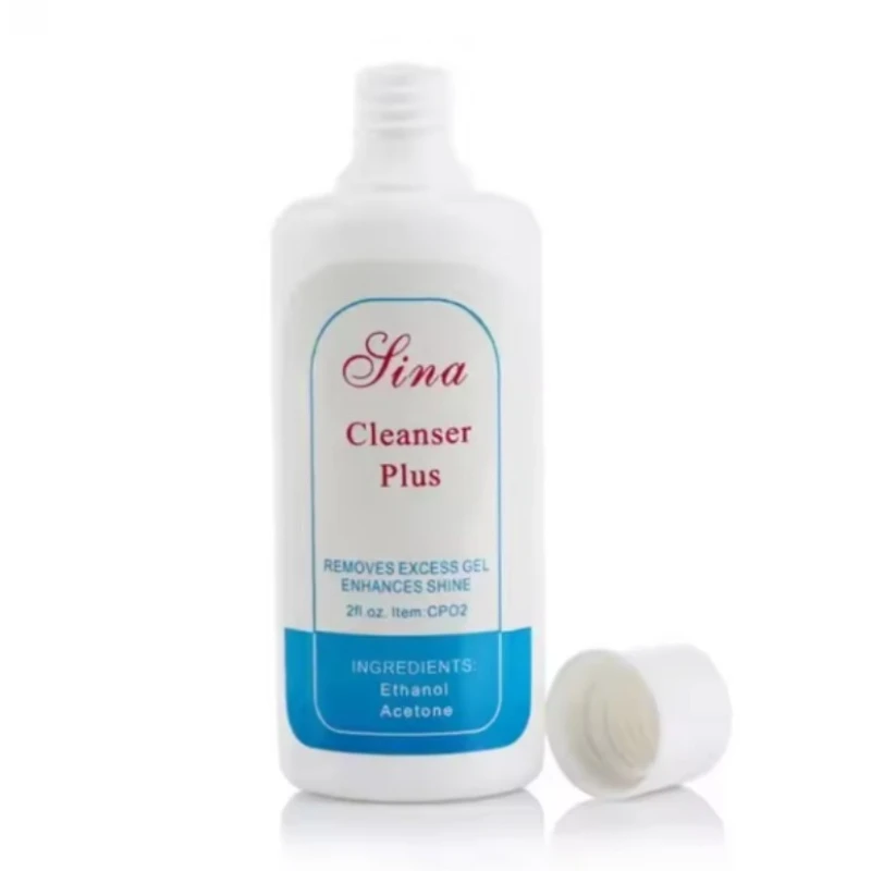 60 مللي منظف الأظافر تمديد الغراء السائل سطح لزجة طبقة بقايا أداة إزالة الأظافر المطهر البولندية أظافر صناعية لزجة