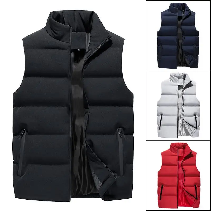 

Men's Thiened Casual Vest Autumn Winter New Sle Youth Korean Version Large Size M Outerwear oulder Pad Jaet