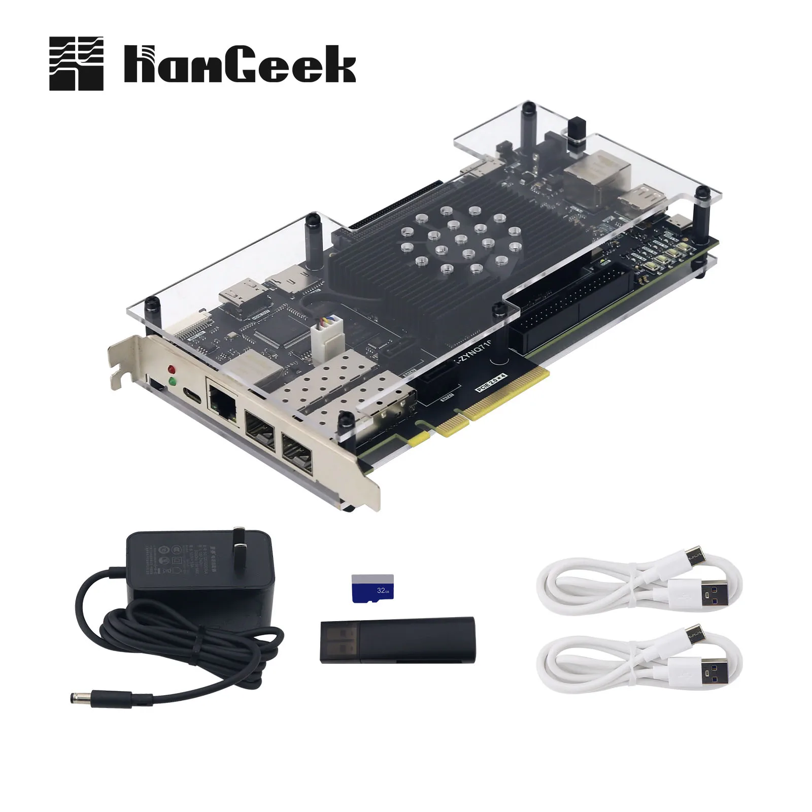 

HamGeek ZYNQ7100 Development Board for FPGA FMC XC7Z100-2FFG900 with SD Card and Card Reader