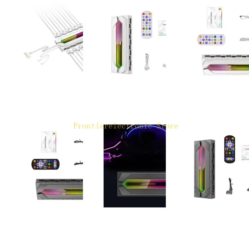 

G8DB Efficient PC Cooling with 12 ARGB + 10 PWM Fan Controller and Remote Controls