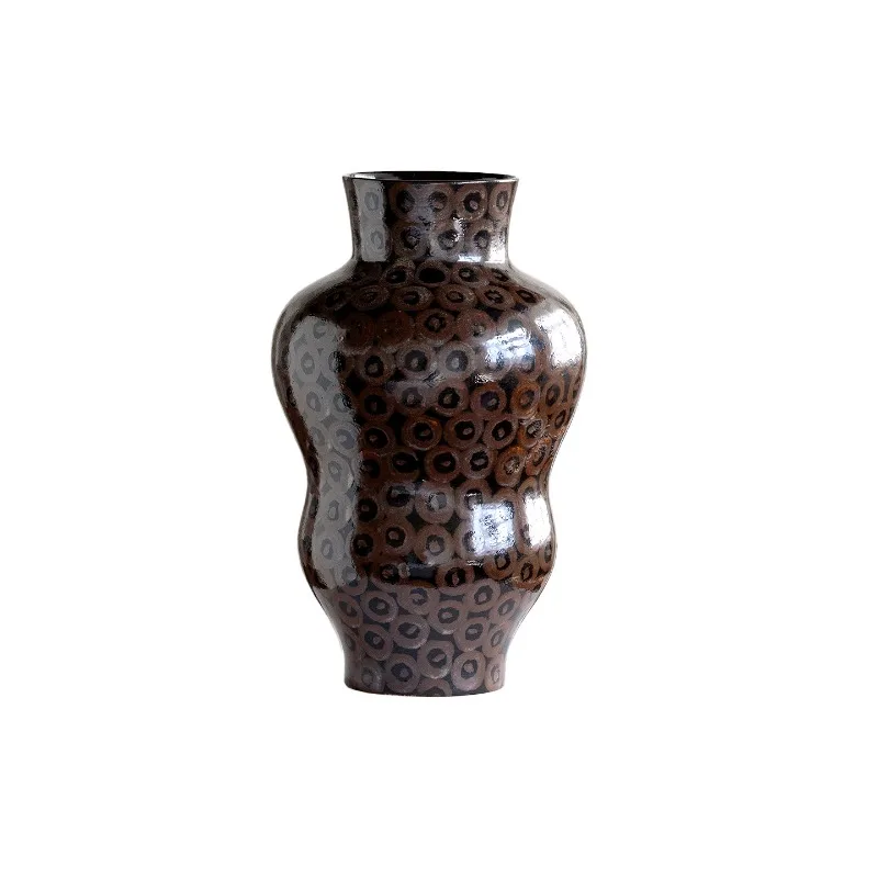 Retro art ceramic vase creative irregular shape