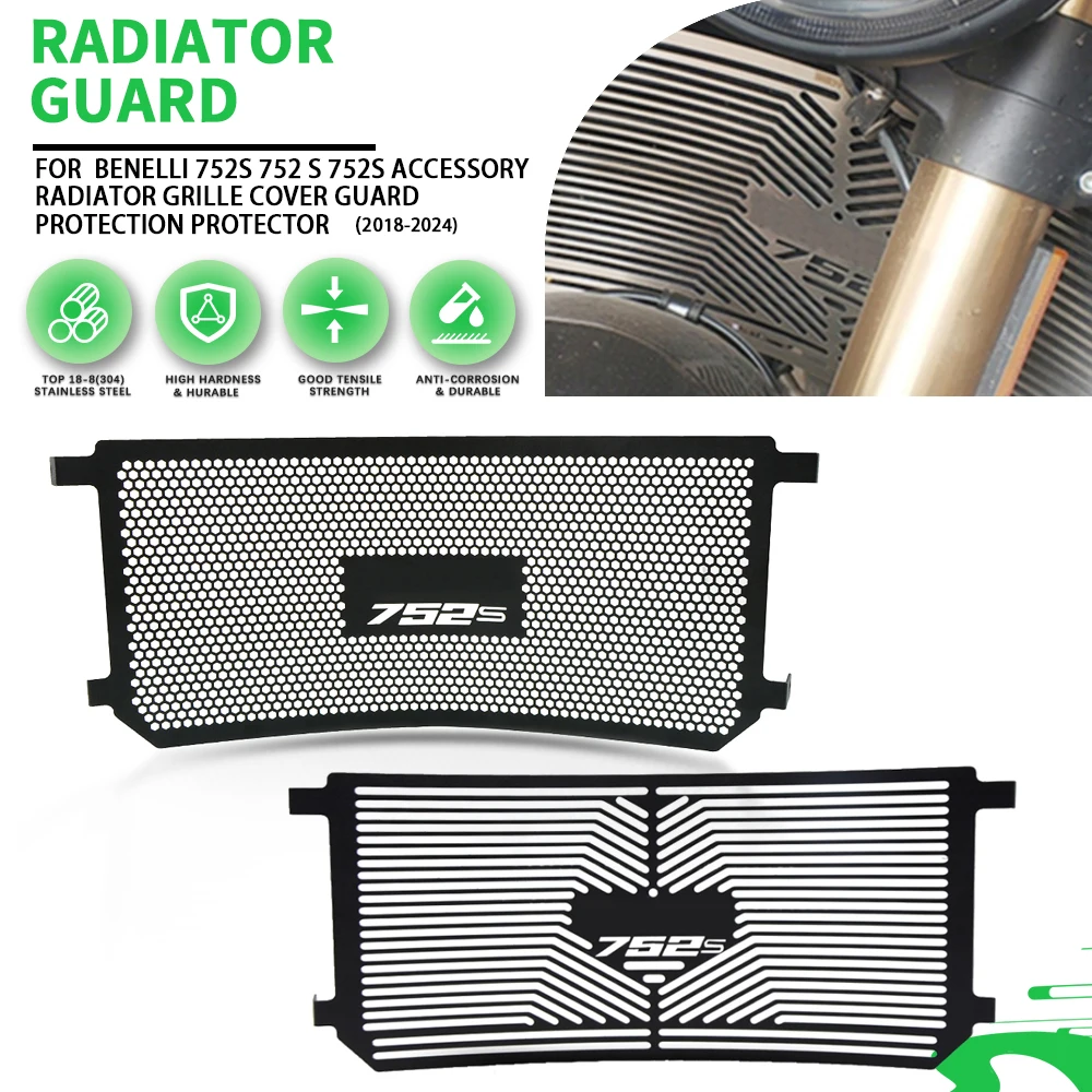 

Motorcycle FOR BENELLI 752s 752 S 752S 2018 2019 2020 2021 2022 2024 2025 Radiator Grille Cover Guard Protection Protector