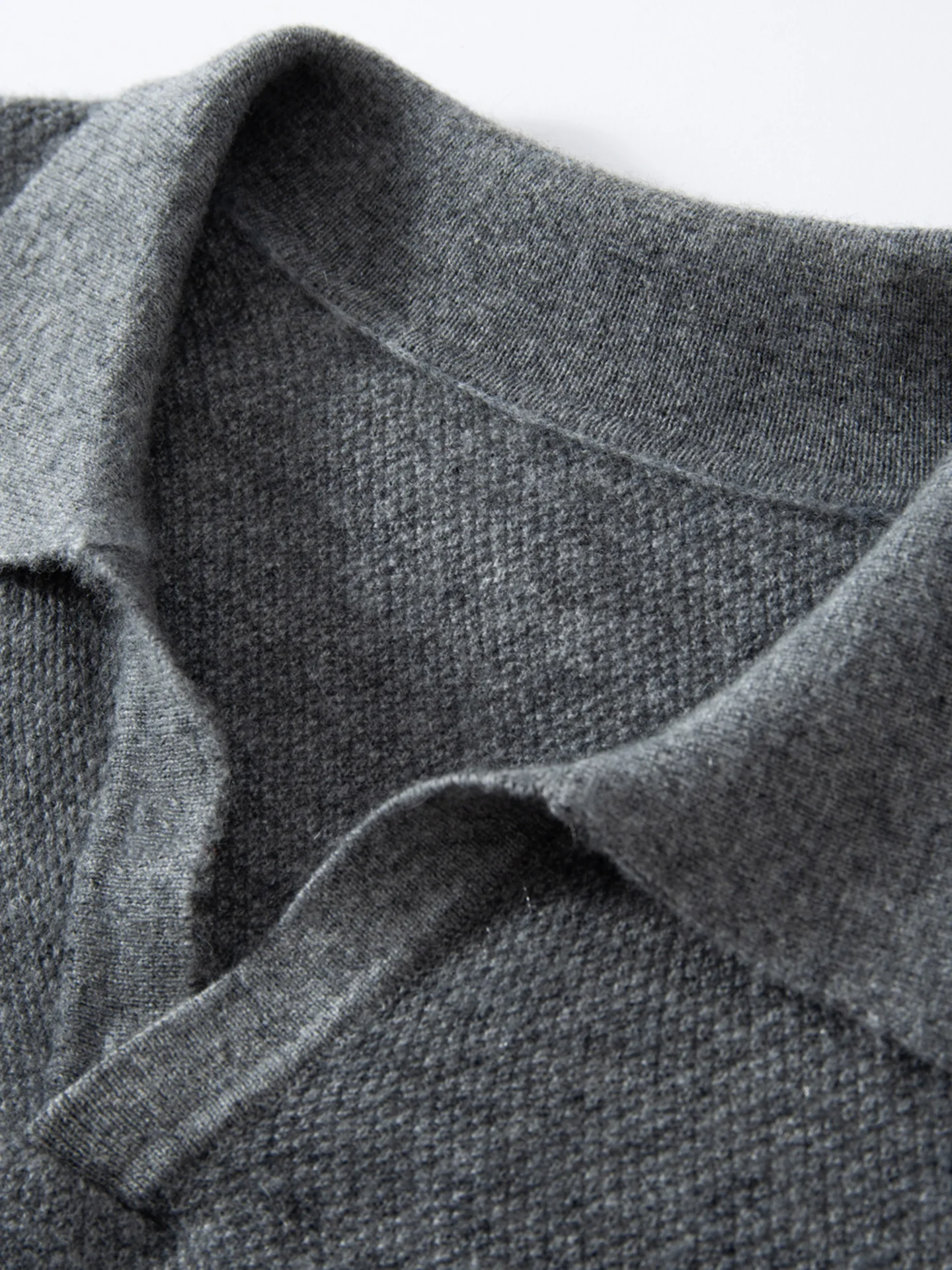 Smart Casual Autumn Winter Man Sweater Light Luxury 100% Cashmere Knitwear Polo Collar Pullover Men Long Sleeve Clothing Tops