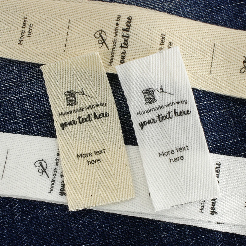 

Twill RibbonLabels, Logo Labels, Sew Accessori, Ribbon Label, Custom Fabric Label, Labels for Clothes, Handmade,25*60mm (xw3521)