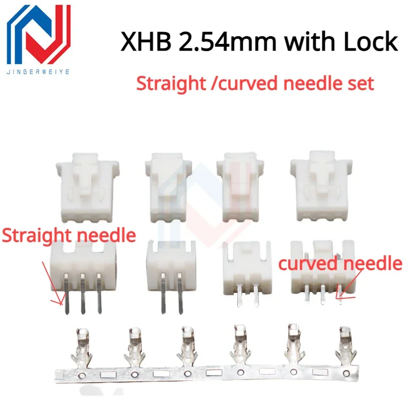 Xhb 2.54mm Spacing with Lock Pluggable Terminal Block Needle Seat Rubber Housing Terminal 2P/3P-14p Buckle Socket Connector Plug