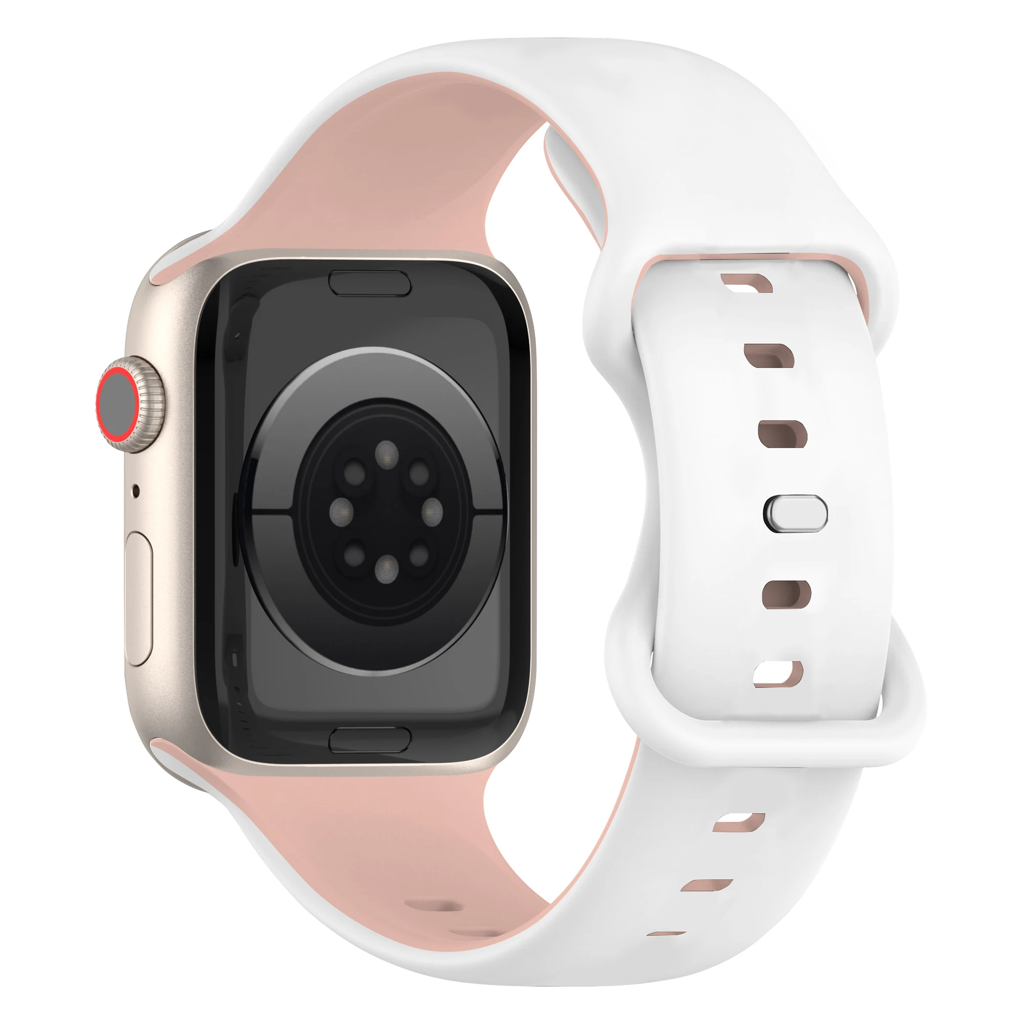 Cinturino per iWatch 42/44/45/49mm 38/40/41mm Cinturino sportivo in silicone alla moda per orologi serie Ultra2 Se 9/8/7/6/5/4/3_voghion.com
