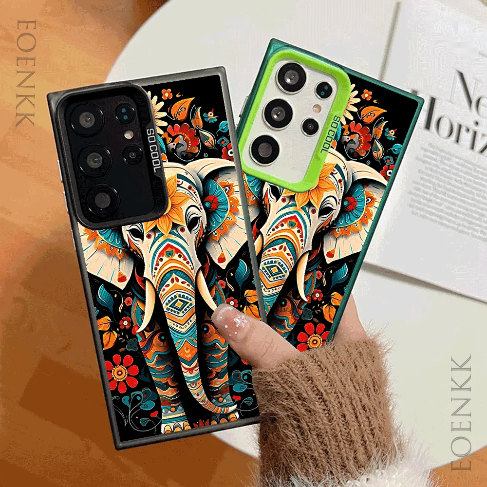 

Elephant Laser Hard Phone Case for Samsung Galaxy S25/S24/S23/S22/S21/S20 Ultra/Plus/FE/A25/A34/A54 Shock-proof Stylish Design