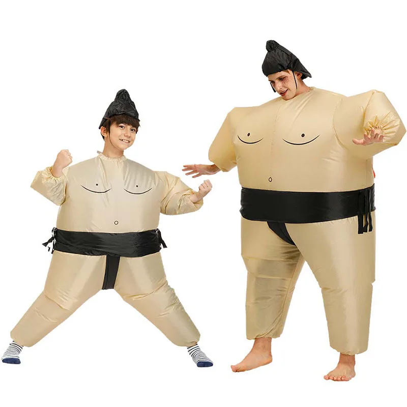 Halloween Cosplay Costumes Sumo Fighter Inflatable Christmas Wrestling Party Role Play Dress Up for Kids and Adult