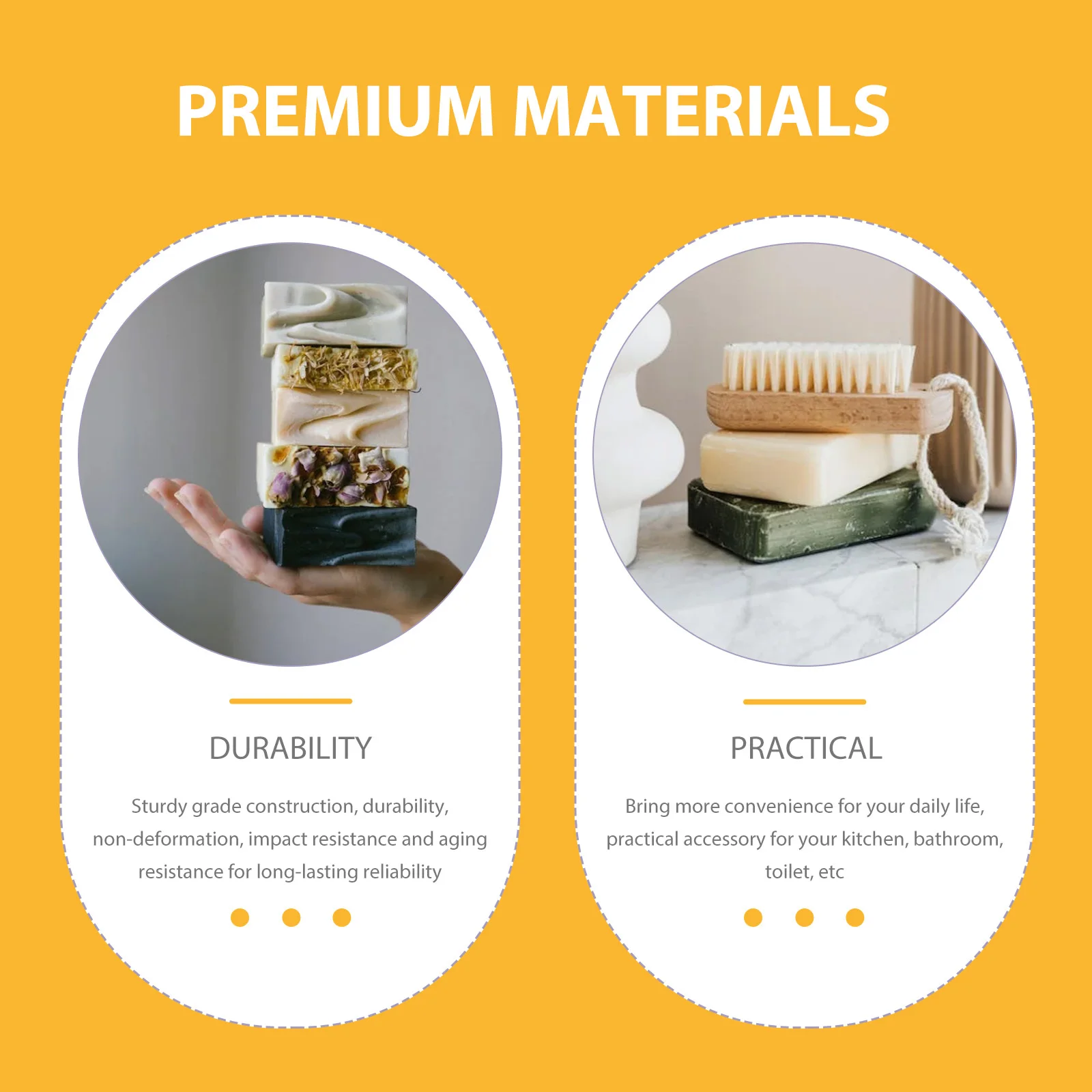 

Creative Soap Draining Dish Self Draining Tilted Detachable Soap Holder Bathroom Kitchen Practical Organizer