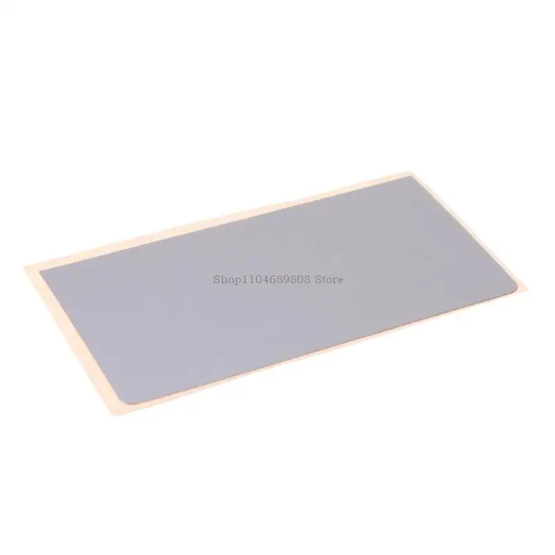 2 Pcs Silver Adhesive Touchpad Covers PVC Materials Laptop Repair Parts