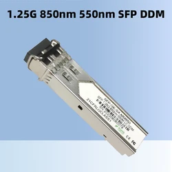 Transceptor de fibra óptica SFP, 1,25G, 850NM, Simplex, LC, DDM, 550 metros, compatible con TP-Link, Cisco, interruptor de todas las marcas