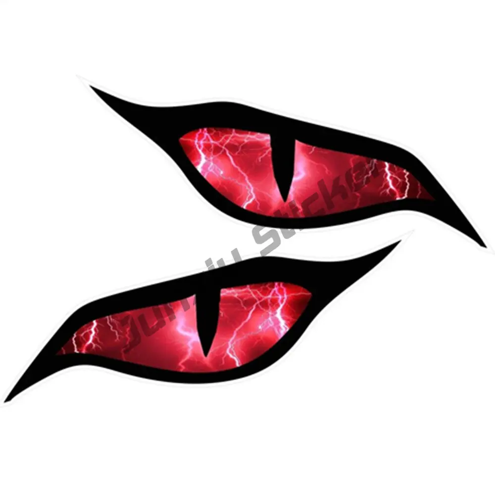 Eyes vinyl car Motorbike Helmet Sticker Auto Motorcycle kayak Decals Roadbike Sticker Laptop Stickers Fire Truck Stickers view 6