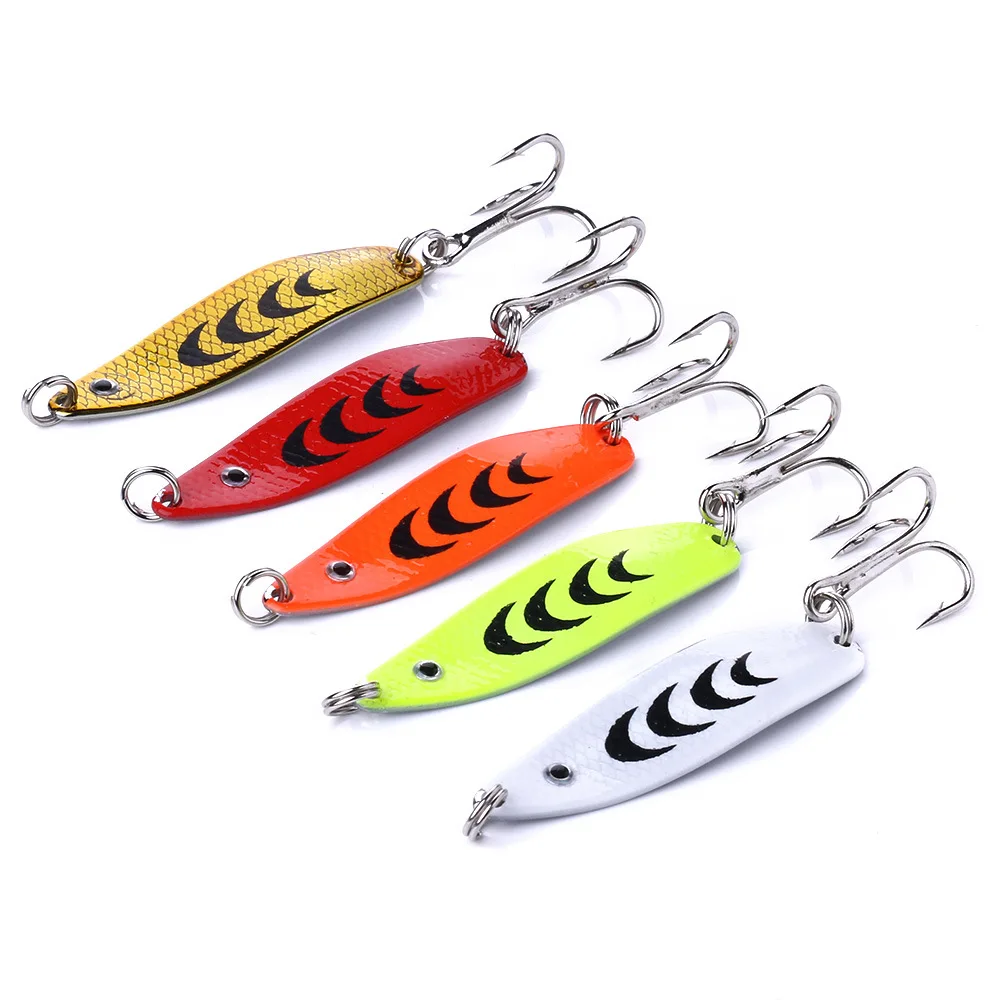 2023 Hot Trout Metal Fishing Lure Hard Spoon For Fishing Artificial Wobblers For Trolling Trout Spinners Spoon Bait Bass Pike