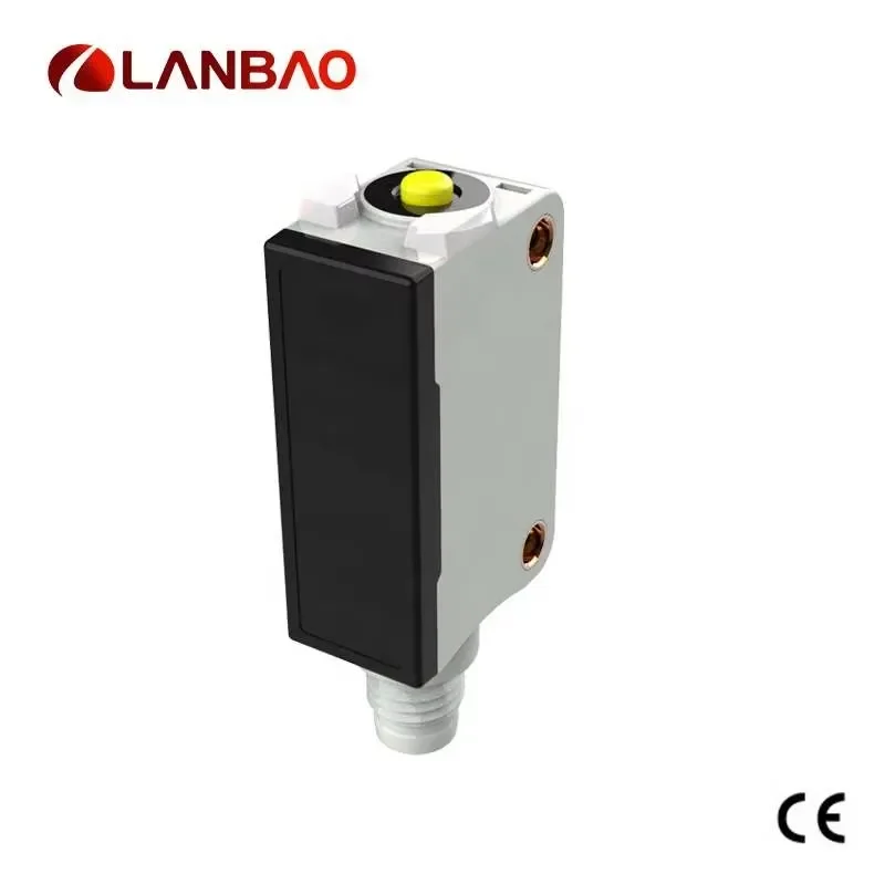 PSE square shape wide angle diffuse reflection photoelectric sensor one click setting sensing distance 10cm