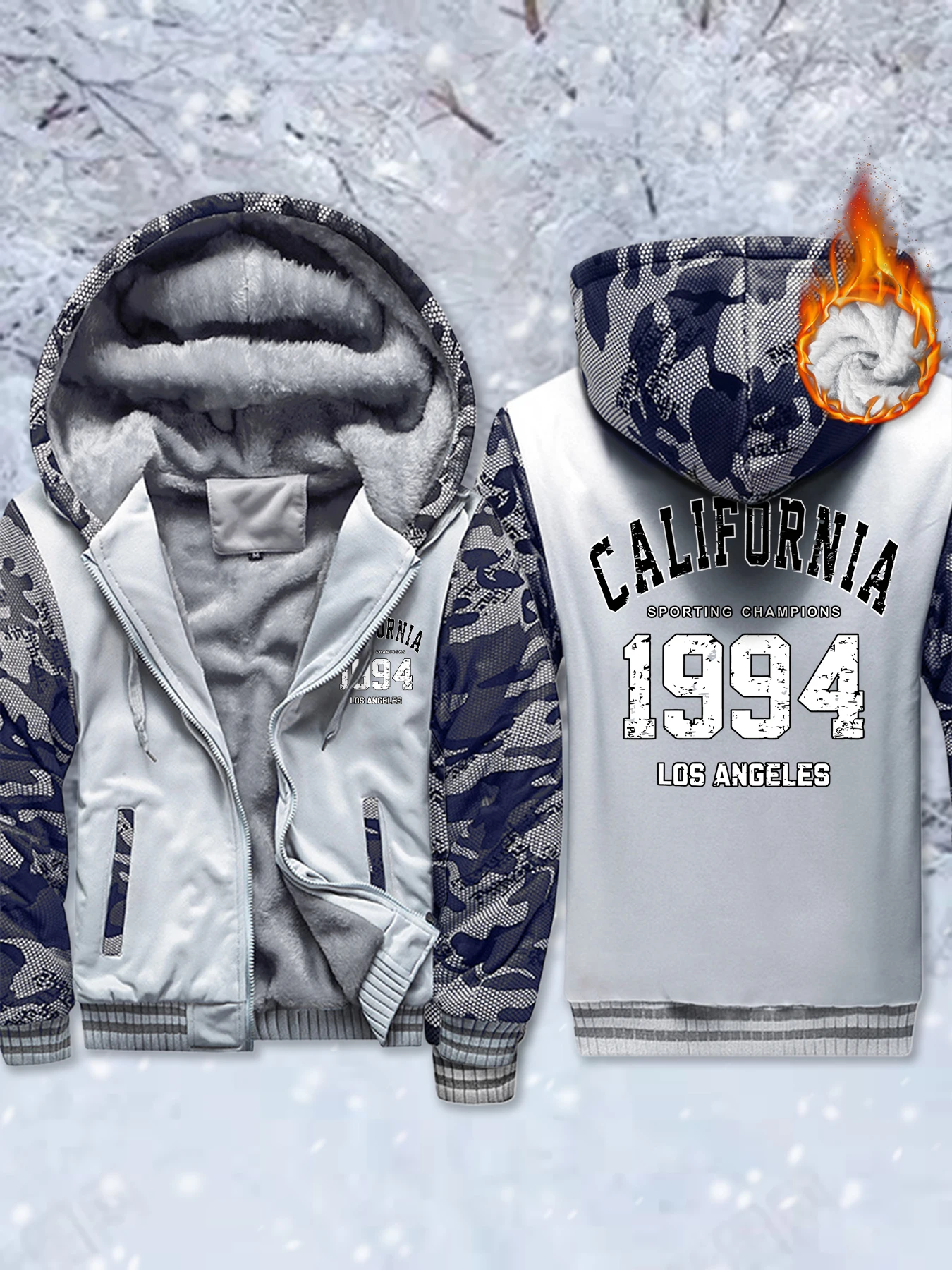 

Калифорния 1994, мягкие утепленные куртки с принтом, мужские флисовые теплые толстовки с капюшоном, зимняя удобная верхняя одежда, повседневные повседневные топы с карманами на молнии