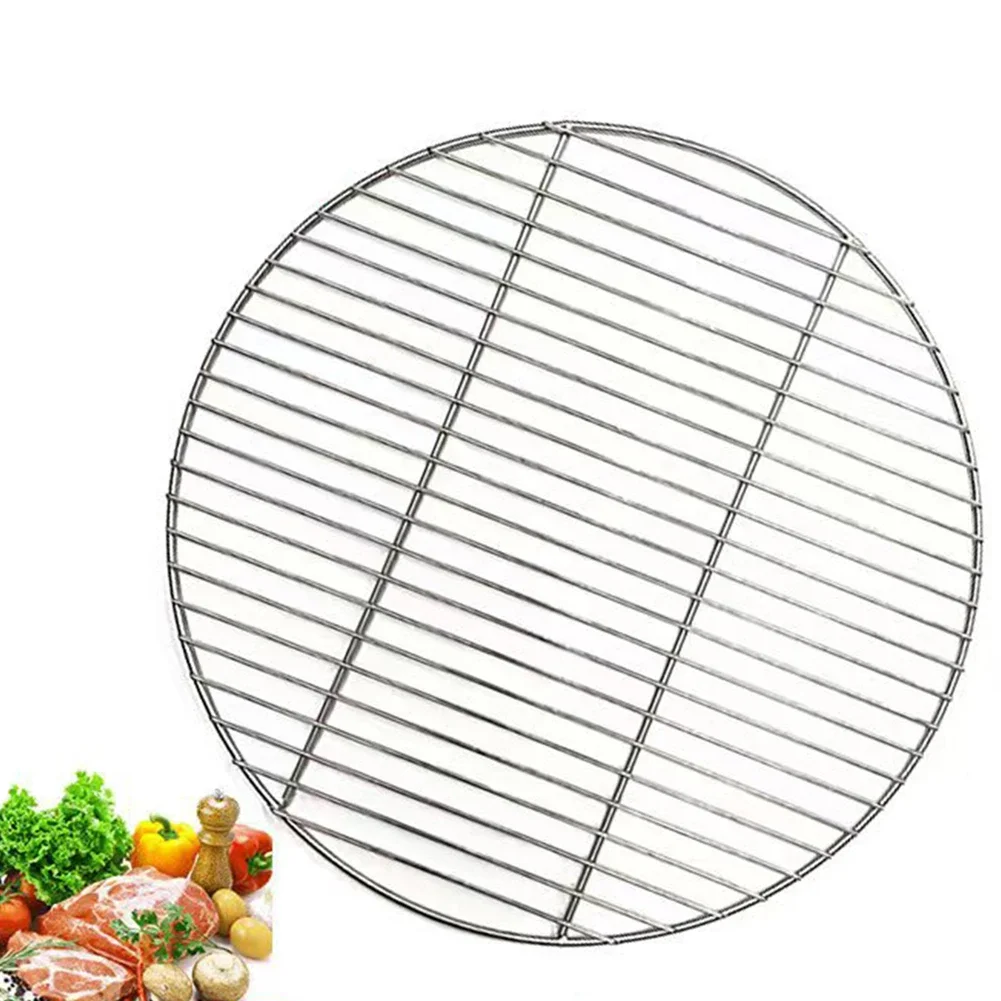 

Stainless Steel Round Grid Net Barbecue Net Baking Tray Camping BBQ Grid 30cm/35cm/40cm Outdoor Camping Accessories