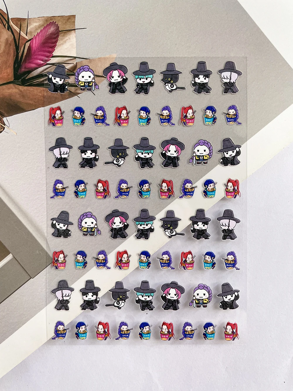 البسيطة الكرتون أنيمي Kpop الصيادين شيطان ساجا بنين الأمتعة العلامات ملصقات مسمار الفن مقاوم للماء Diy بها بنفسك Loptop سكيت الغيتار ملصقات