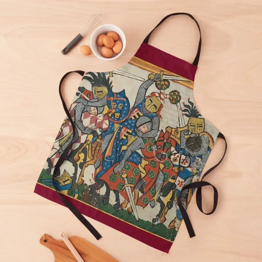 

The Boys Are Back Medieval Illumination Apron Chef Uniform Women household woman Apron