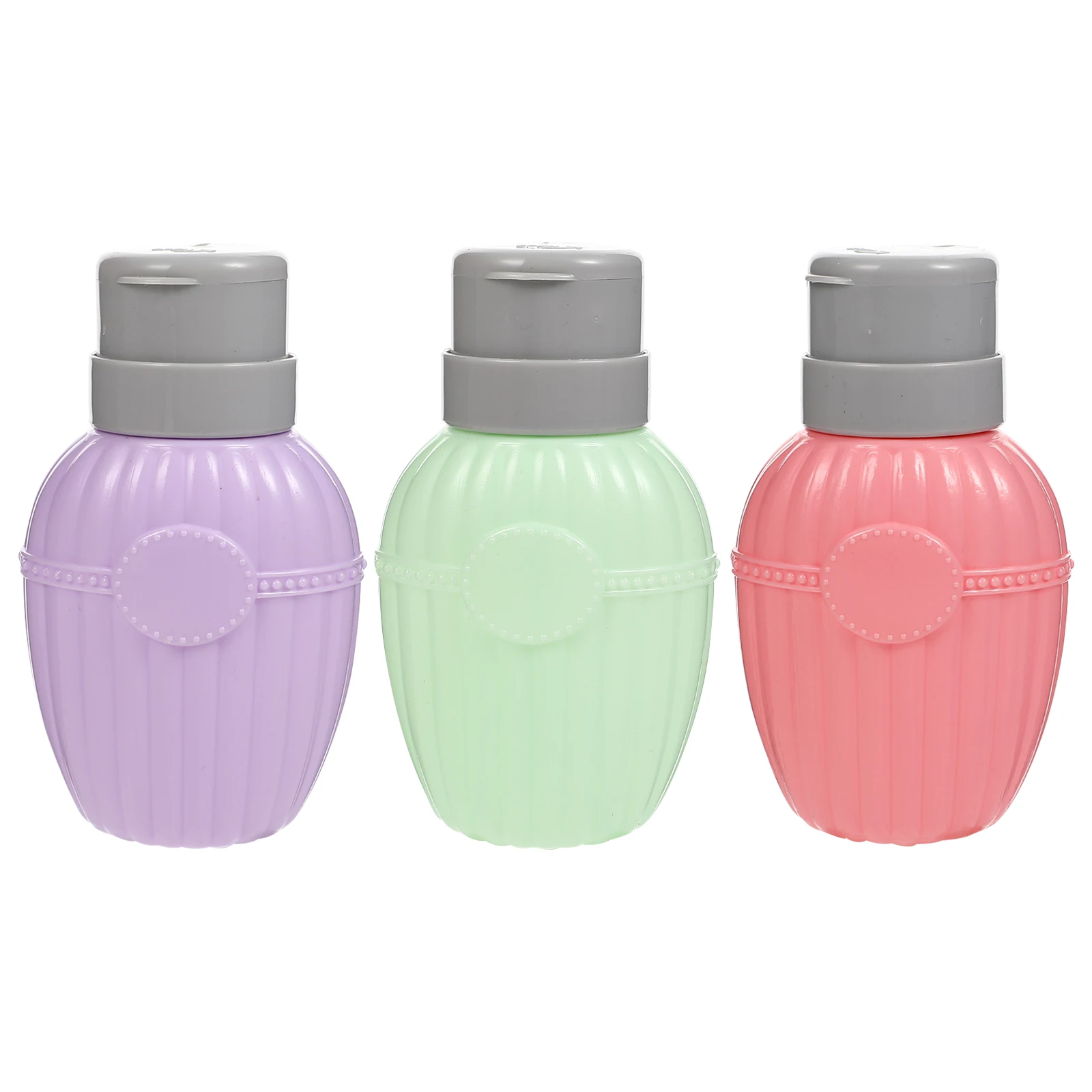 3 قطعة زجاجات مزيل طلاء الأظافر المدمجة المحمولة مانعة للتسرب مانيكير الصحافة مضخة الحاويات لتخزين السائل فارغة #3