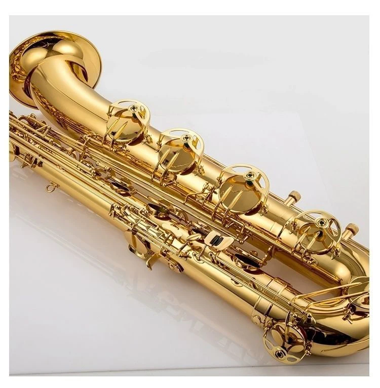 Japan B-9017 1 :1 key type baritone saxophone lacquered gold Professional baritone Sax With Case Mouthpiece free shipping