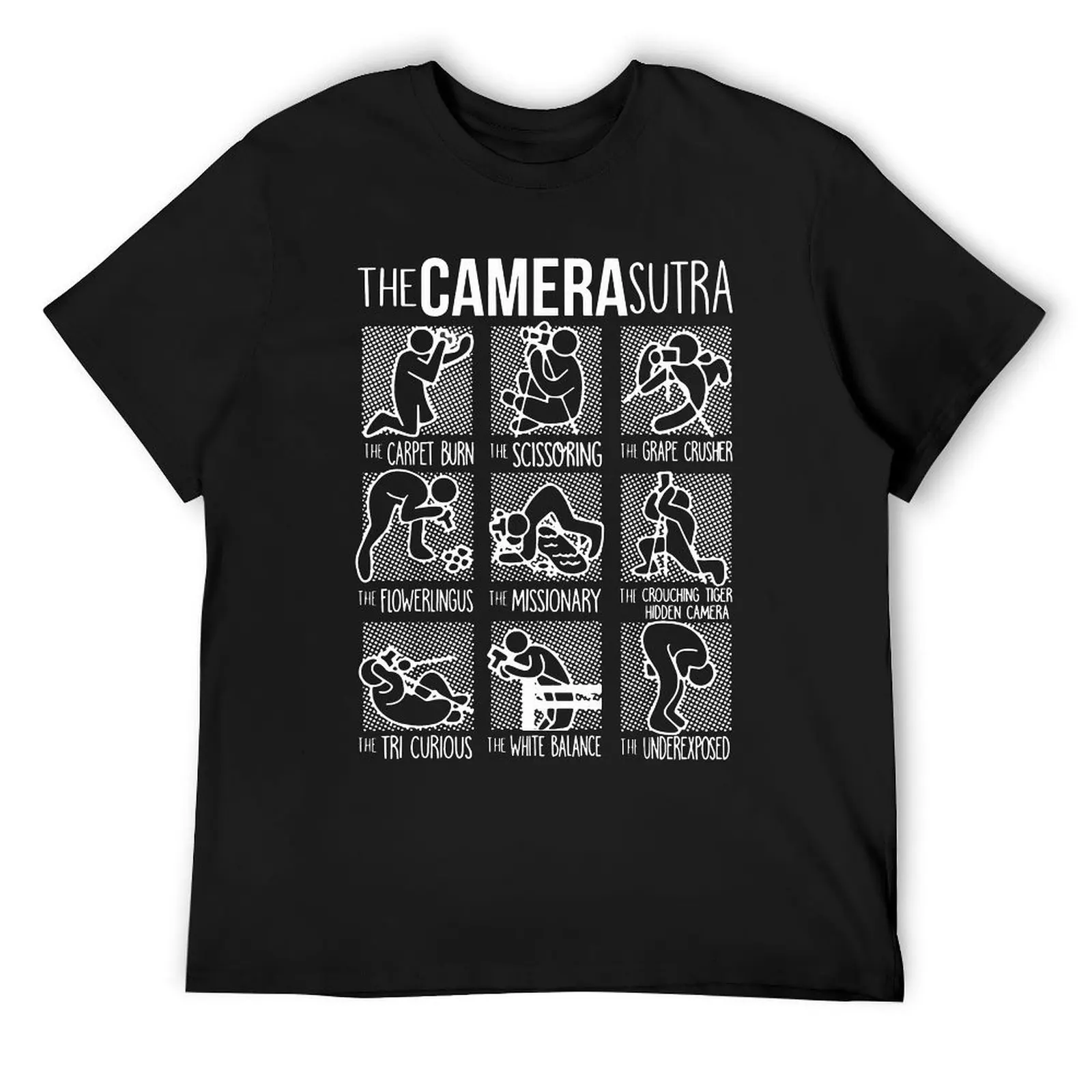 The Camera Sutra Funny Photographer Camera T Shirts Graphic Cotton Streetwear Short Sleeve Birthday Gifts Summer Style T-shirt