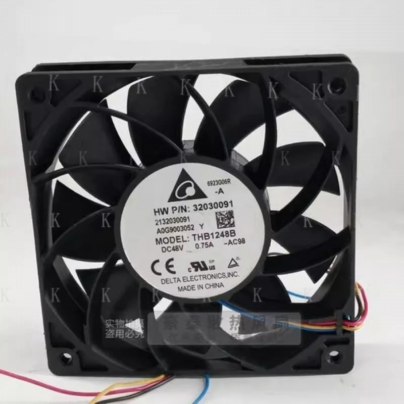 

C FOR Delta THB1248B DC48V 0.75A 12025 12CM 4-Wire PWM Cooling Fan