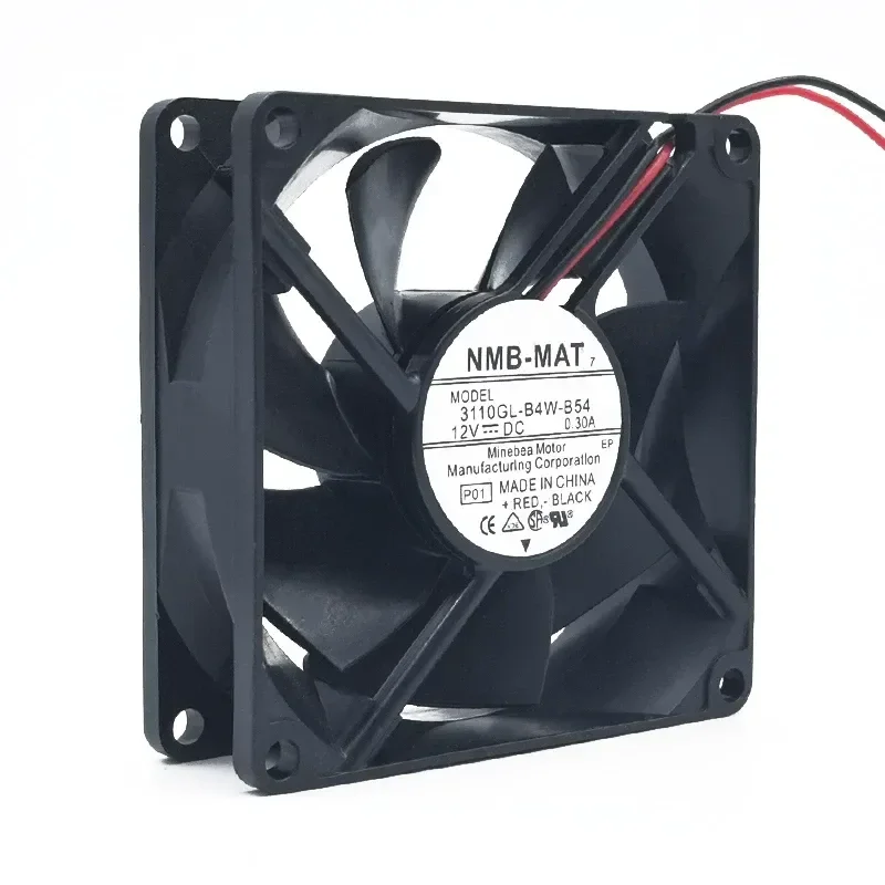 NMB 3110GL-B4W-B54 8025 12V 0.30A 8cm CM Power Switch Cooling Fan for Electronics Enclosures