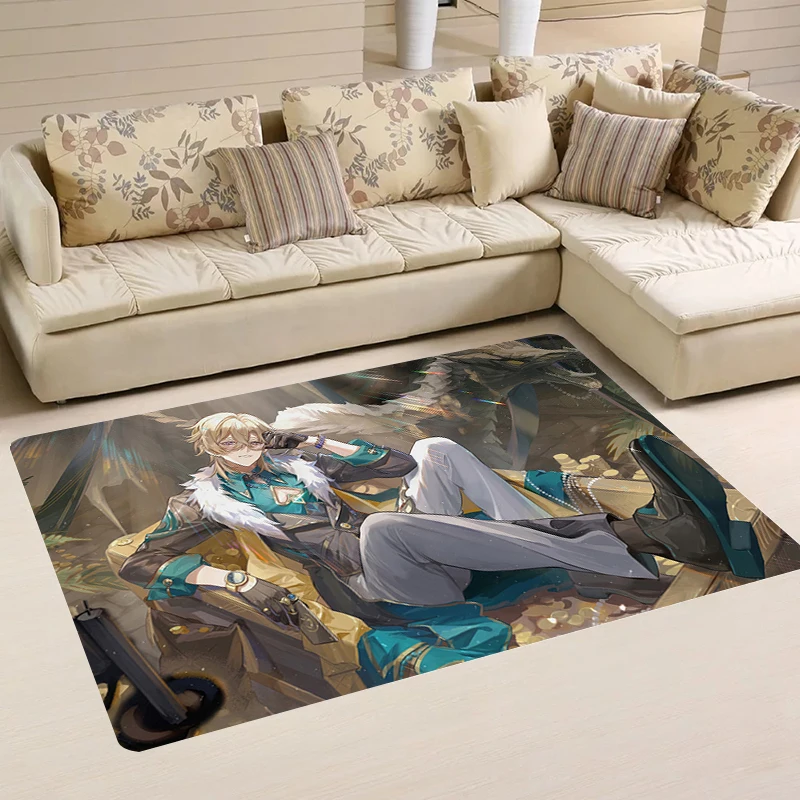 Blade Honkai Star Rail Bathroom Mat Carpet Entrance of House Boothill Balcony Anime Game Room Rugs Home Carpets Kitchen Rug Foot