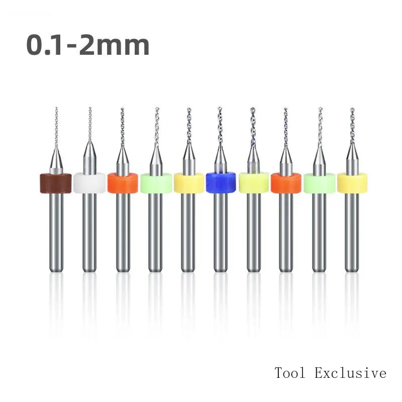 Imagem -02 - Pcb Tungstênio Aço Frito Torções Broca Micro Gravura Broca Buraco Fixo Broca Impressão Placa de Circuito Mini Cnc Broca 0.12 mm
