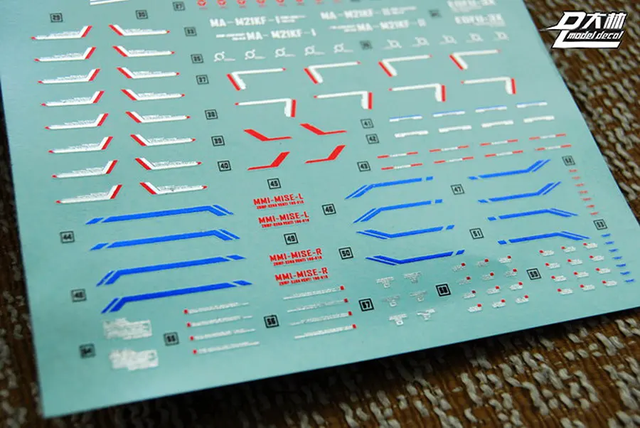 D.L высококачественная водяная паста для наклеек для MG MB 1/100 ZGMF-X20A Strike Freedom 4-цветная бронзовая DL009