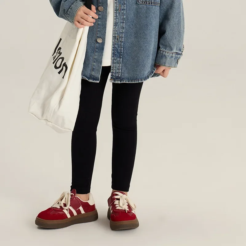 

Брюки для девочек, Новинка осени 2024, детская одежда, удобные облегающие леггинсы в Корейском стиле для девочек, повседневные Простые и повседневные