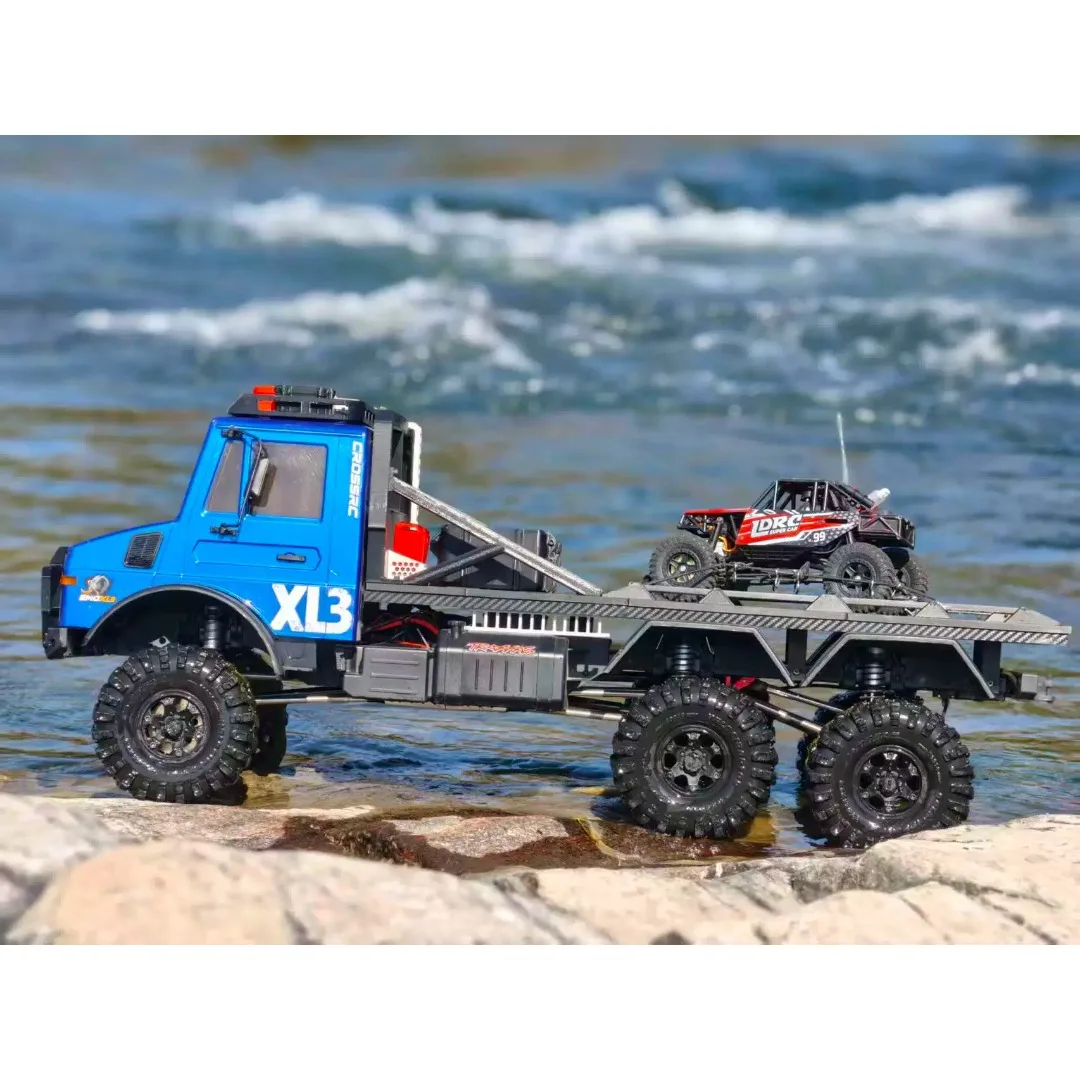 1/8 RC Rock Crawler Custom Flatbed Trailer Accessory Decor Set For CROSSRC X6 XL3 Offroad Vehicle Exterior Tuning Parts