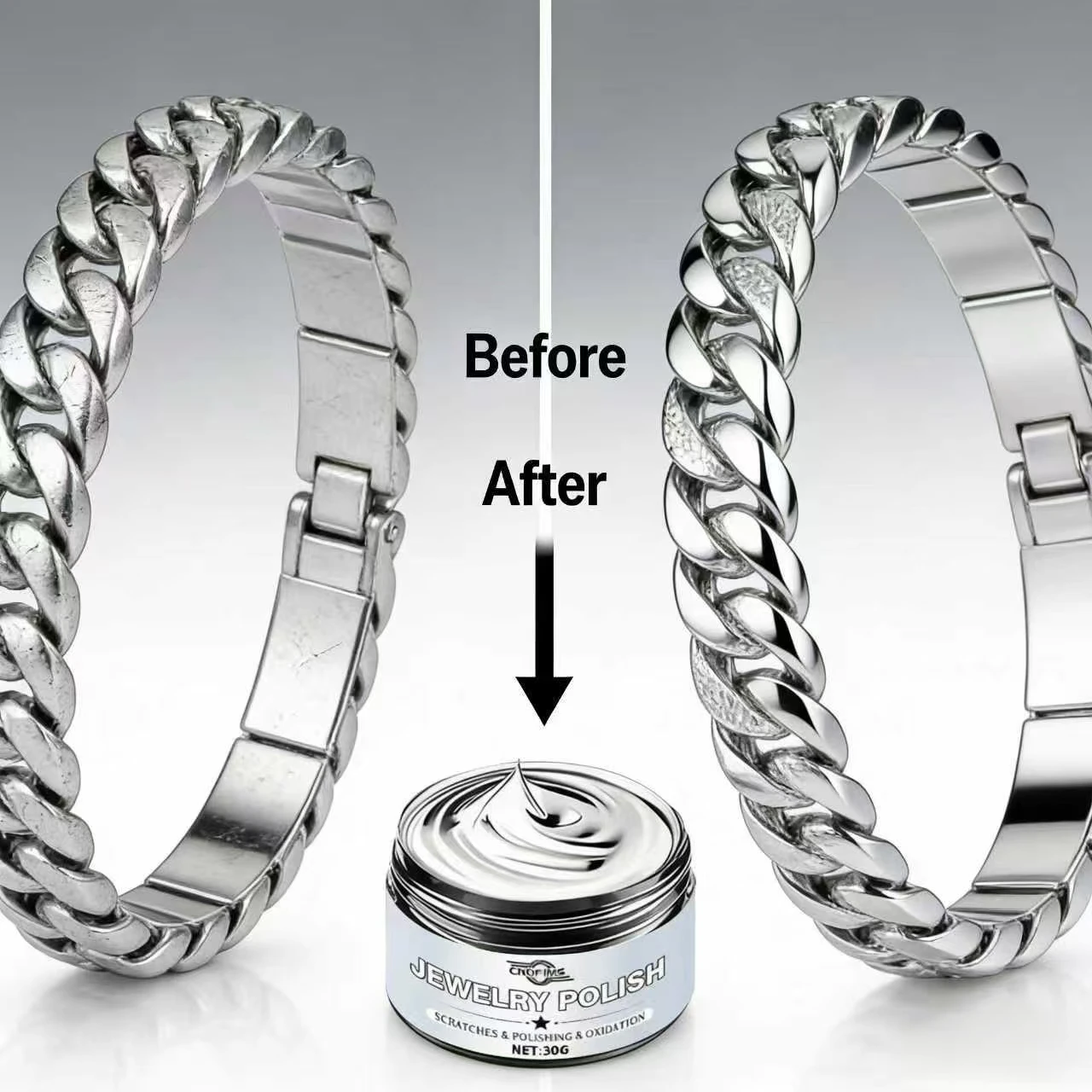 

30 г Полироль для ювелирных изделий — ремонт царапин, полировки поверхностей и окисления болей, восстановление ювелирных изделий в блестящий как новый блеск