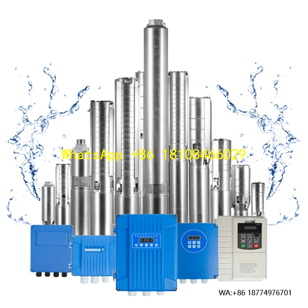 

300 Вт, 20 В-48 В постоянного тока, бесщеточная солнечная погружная система насоса 1,5 и 2,0 дюйма, высокое давление для сельскохозяйственного орошения
