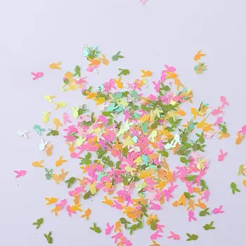 1盒蝴蝶心形星星各種形狀美甲亮片指甲閃粉DIY美甲裝飾 10 最佳銷售 心型閃光 - №4