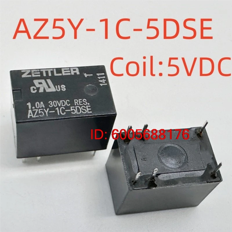 10PCS New AZ5Y-1C-5DSE (4100-Coil:5VDC) Relay 6pins