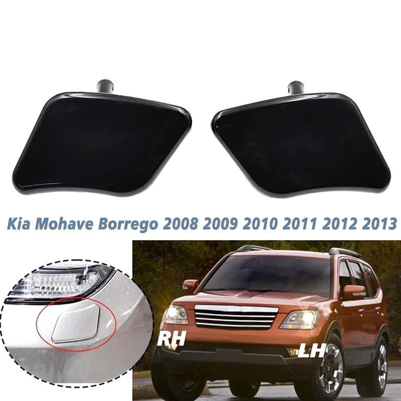 For Kia Mohave Borrego 2008-2013 Headlamp Washer Spray Jet Cover Cap 98460-2J000 98450-2J000 984602J000 984502J000