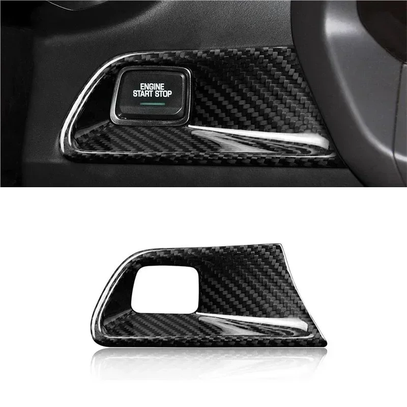 

For Chevrolet Camaro Real Dry Carbon Fiber 16-2023 Interior Sticker Start Stop Engine Sticker Trim Modification Trim Accessories