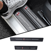 4pcs car accessories Door Sill Protector Stickers PU Leather Carbon Fiber for borgward bx3 bx5 bx6 bx7