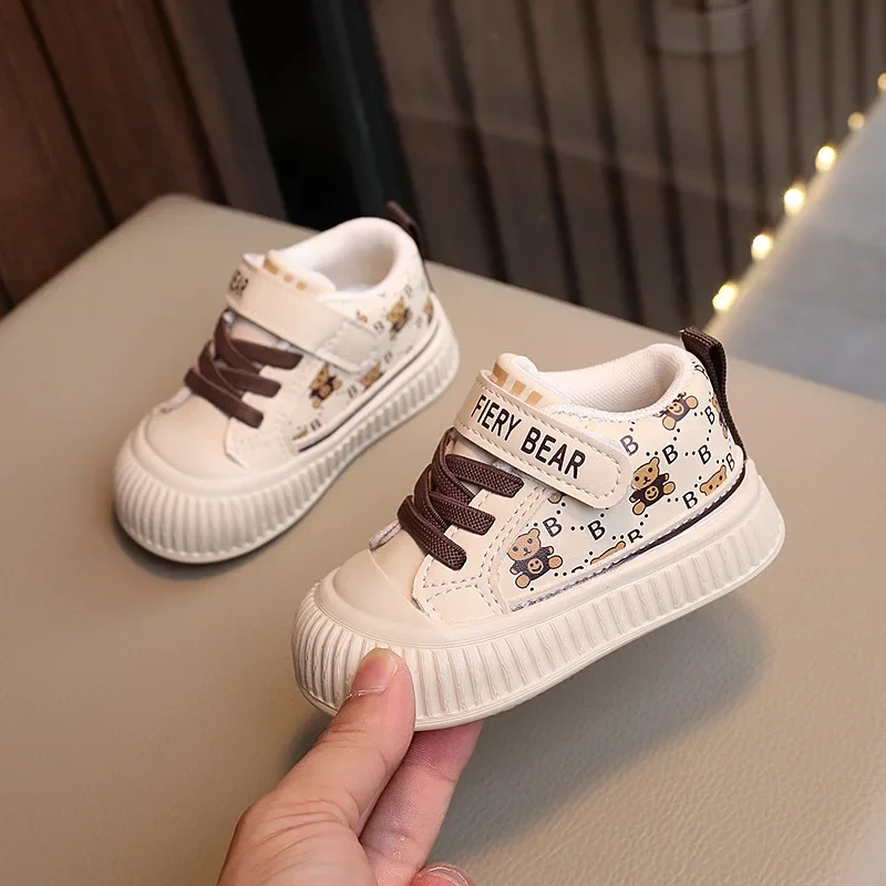 High Top Children Casual Shoes Spring Autumn Boy Sports Shoe Girl Fashion Skate Shoe Soft Soles Sneakers Kid Shoes Zapatos Niña