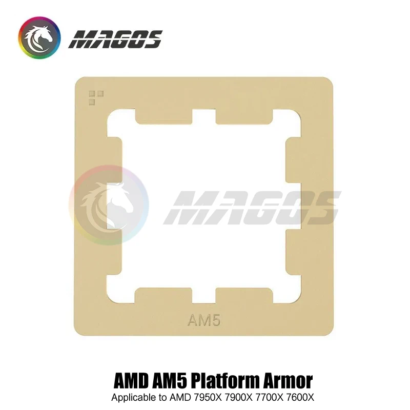 AM5 Thermal Paste Guard for AMD 7950X 7900X 7700X 7600X CPU Armor Pure Copper Fastener, Anti Silicone Grease Overflow