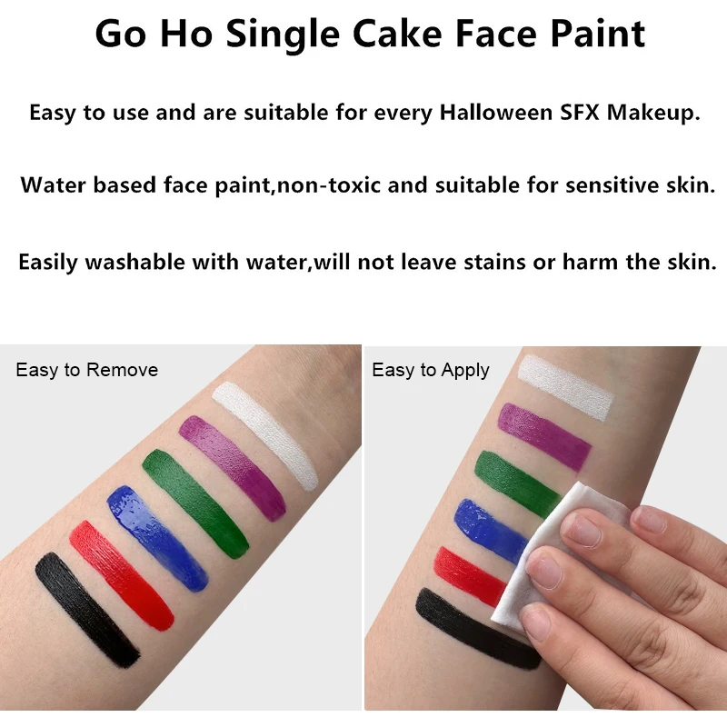 10g Oil Color Professional Face Painting Stage Makeup for Children and Adults Painting Halloween Cosplay Parties and Festivals