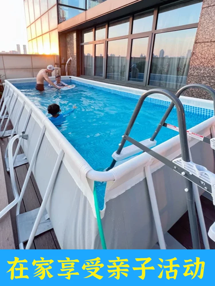 

Adult Swimming Pool Super Large Stand Family Villa Mobile Pool Yard Shade Thickened