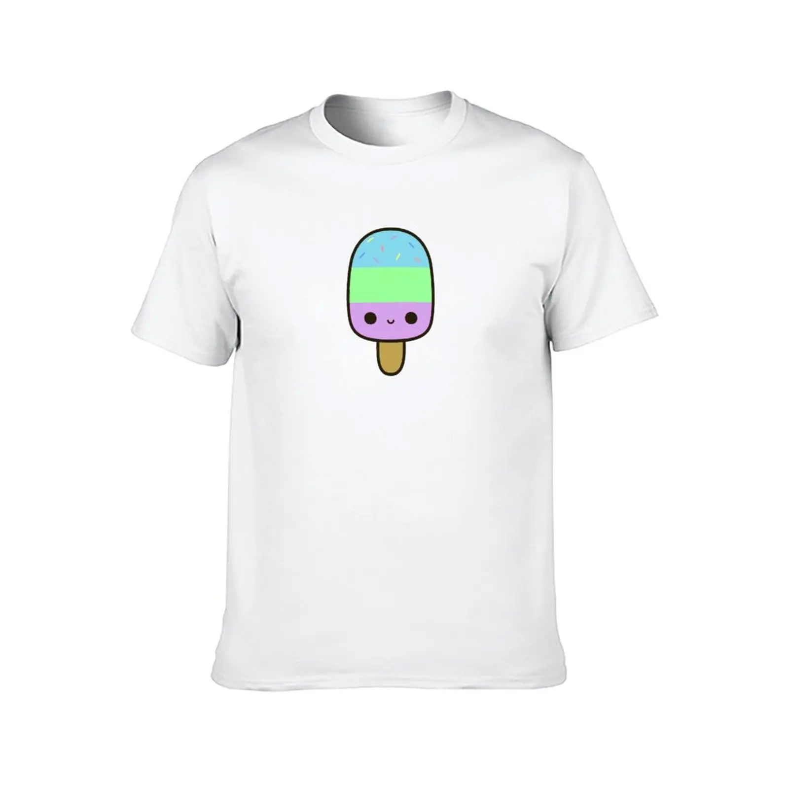 Cute yummy ice lolly T-Shirt man t shirts for men black cotton t-shirt plain for man package T-Shirt