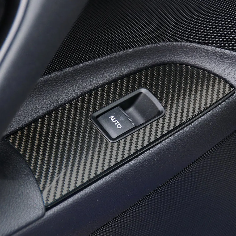 2D الفينيل التفاف فيلم والعتاد التحول صندوق غطاء لوحة الكسوة لكزس IS250 300 350 2006-2012 ألياف الكربون سيارة التفاف احباط اكسسوارات