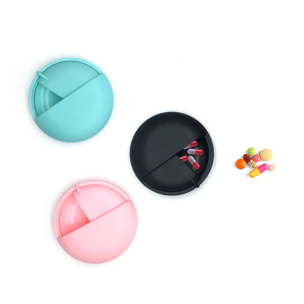 

6pcs Travel Pill Organizer Portable Round Container For Camping Fishing Outdoor Activities Medicine Storage Holder