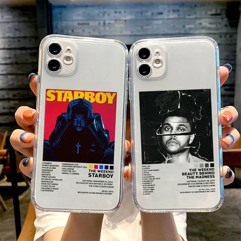 

The Weeknd Minimalist Poster Phone Case For iPhone 11 13 12 14 15 Pro MAX XS X XR SE 8 7 Plus Cover Transparent Fundas Coque