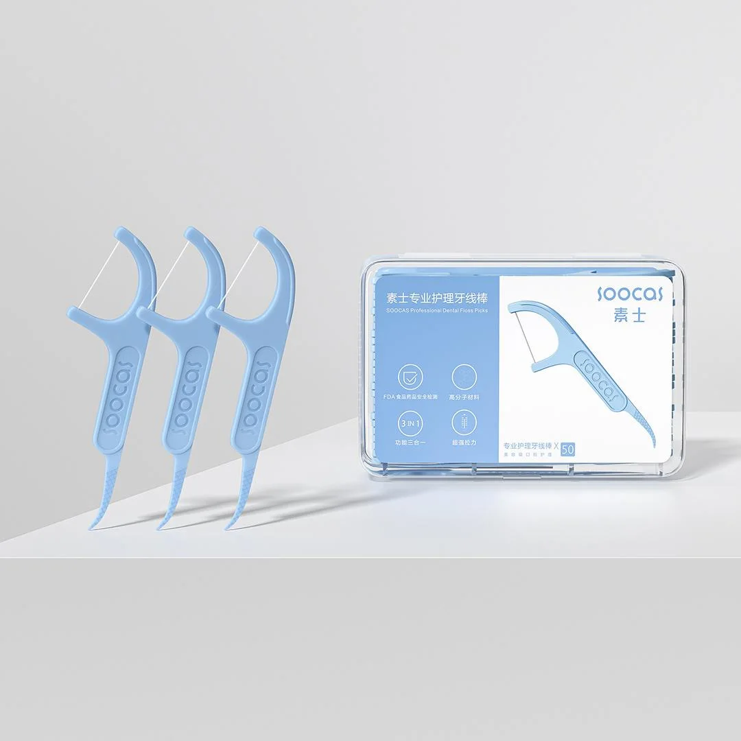 300 stücke soocas profession elle Zahnseide ergonomisches Design FDA-Test Lebensmittel qualität-neue/alte Versionen nach dem Zufalls prinzip geliefert