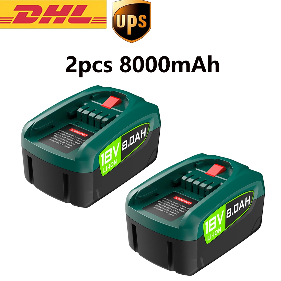 Voor Bosch PBA 5.0/8.0Ah Vervangende Batterij 18V Voor Bosch PBA PSB PSR Batterij Huis & Tuingereedschap Batterij AL1810CV AL18815CV